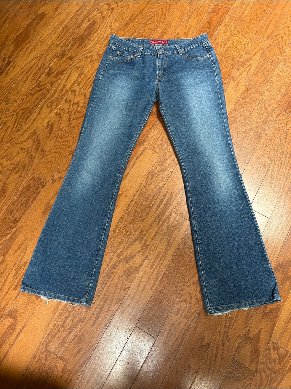 Levi's Juniors Superlow Stretch Blue Flare Jeans